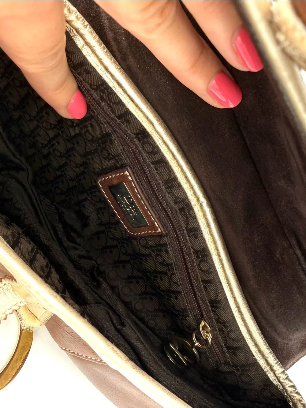 Dior Limited Edition Galliano Western Saddle Bag with 'D' Charm